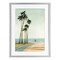 Stupell Industries Six Palms Seaside Road Framed Print Under Glass, design by Brook Page